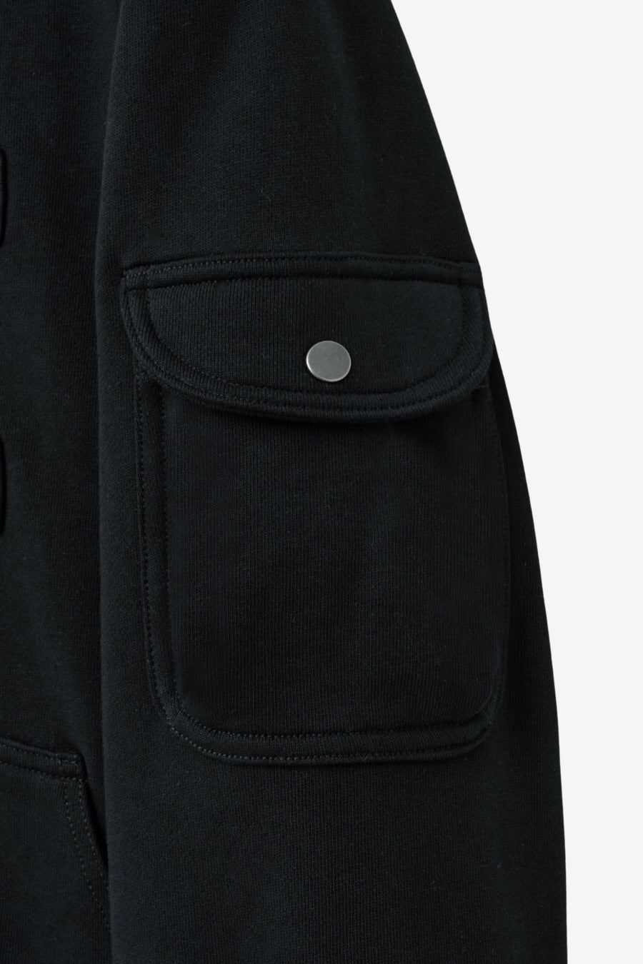 Insilence - Strap Closing Hood Zip Up (Black) product image 10 | TRAB K-Fashion Australia