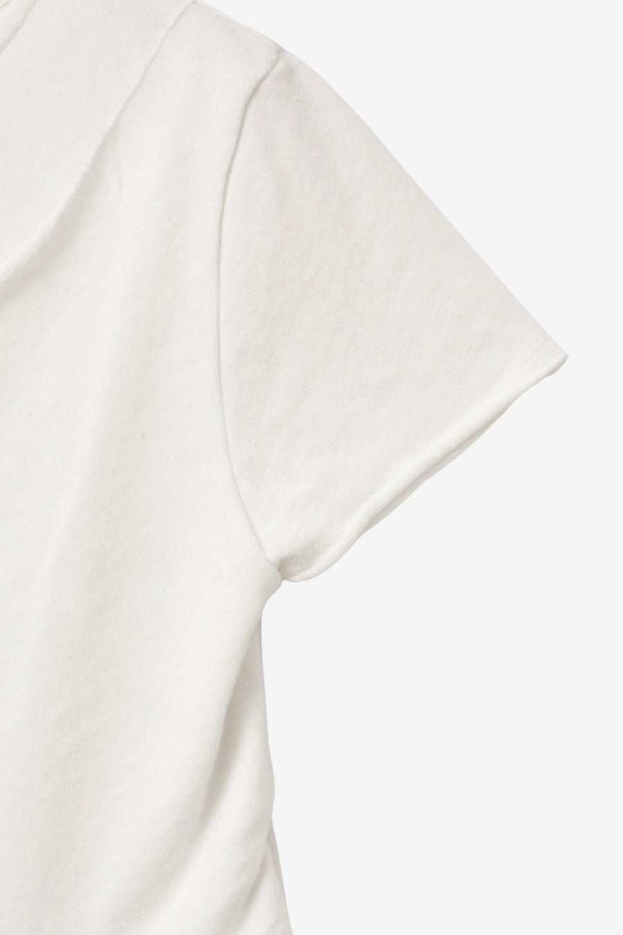 Insilence - Cotton Linen Natural Strap T-Shirt (White) product image 10 | TRAB K-Fashion Australia