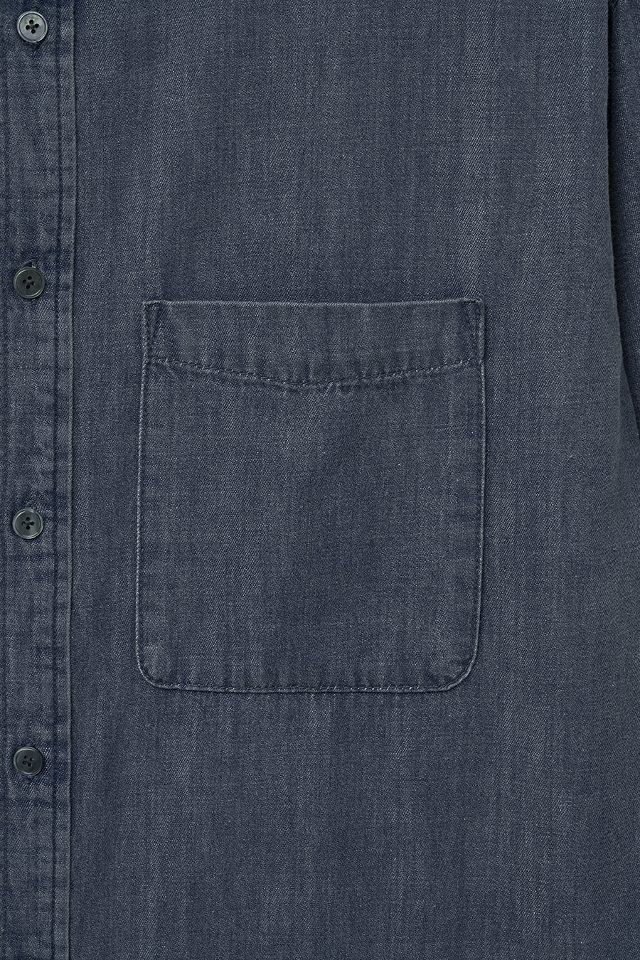 Insilence - Vintage Washed Denim Shirt (Vintage Indigo) product image 8 | TRAB K-Fashion Australia
