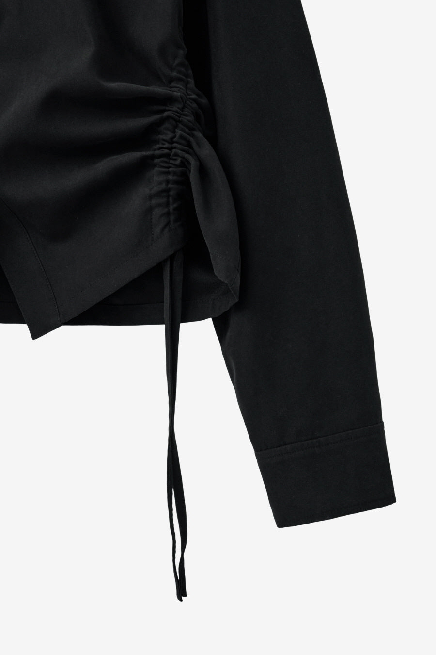 Insilence - Soft Shirring Shirt (Black) product image 10 | TRAB K-Fashion Australia