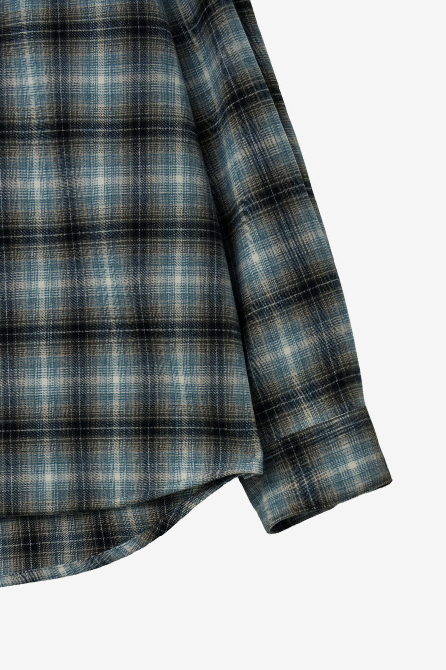 Insilence - Peach Check Shirt (Ash Blue) product image 10 | TRAB K-Fashion Australia