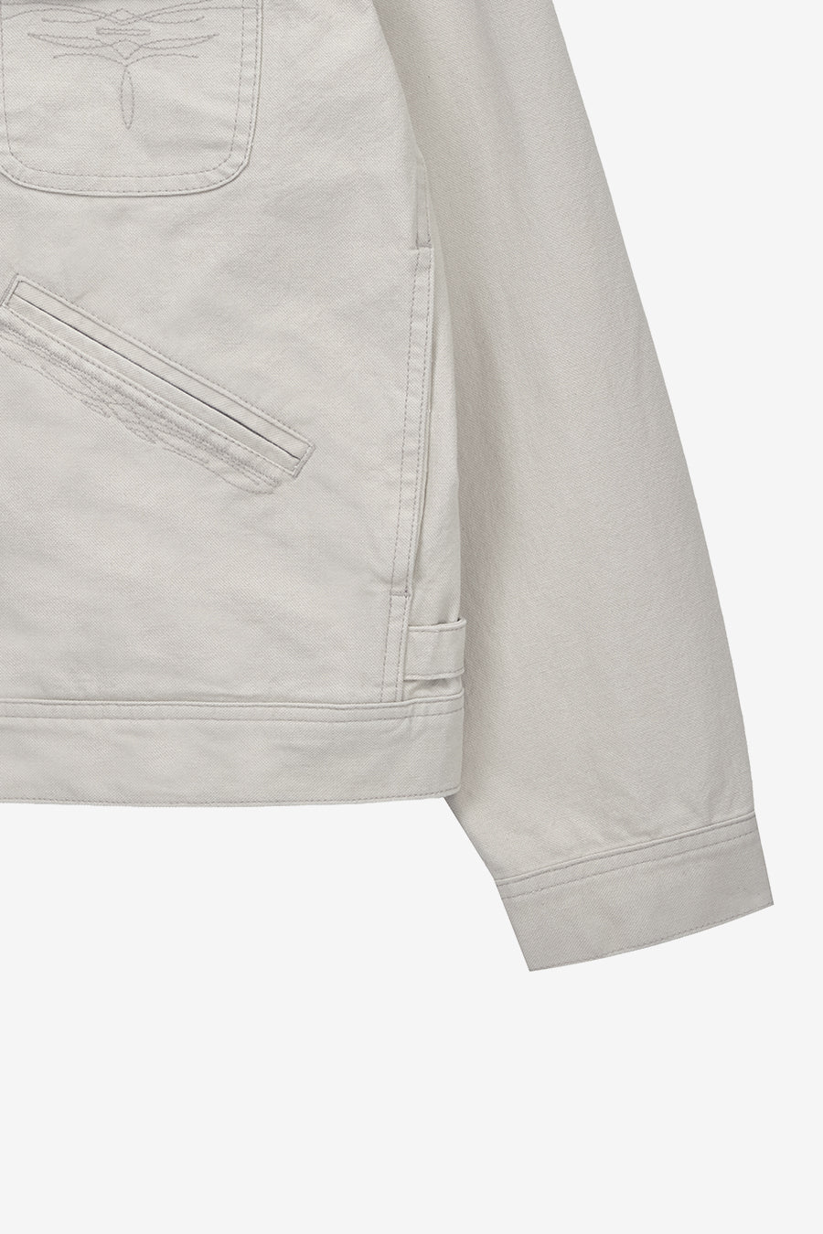 Insilence - Dust Trail Western Denim Jacket (Oatmeal) product image 10 | TRAB K-Fashion Australia