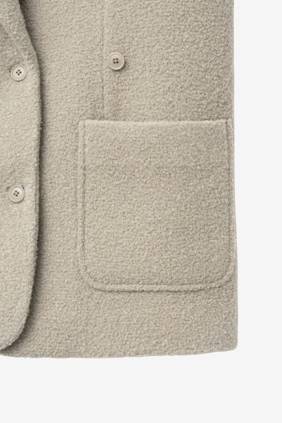Insilence - Boucle Two-Way Jacket (Beige) product image 10 | TRAB K-Fashion Australia