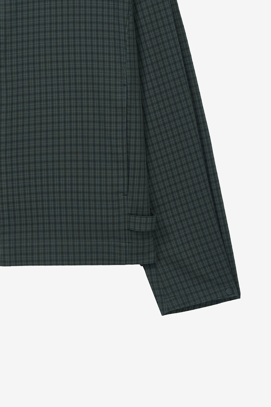 Insilence - Compact Crop Jacket (Dark Moss Check) product image 10 | TRAB K-Fashion Australia