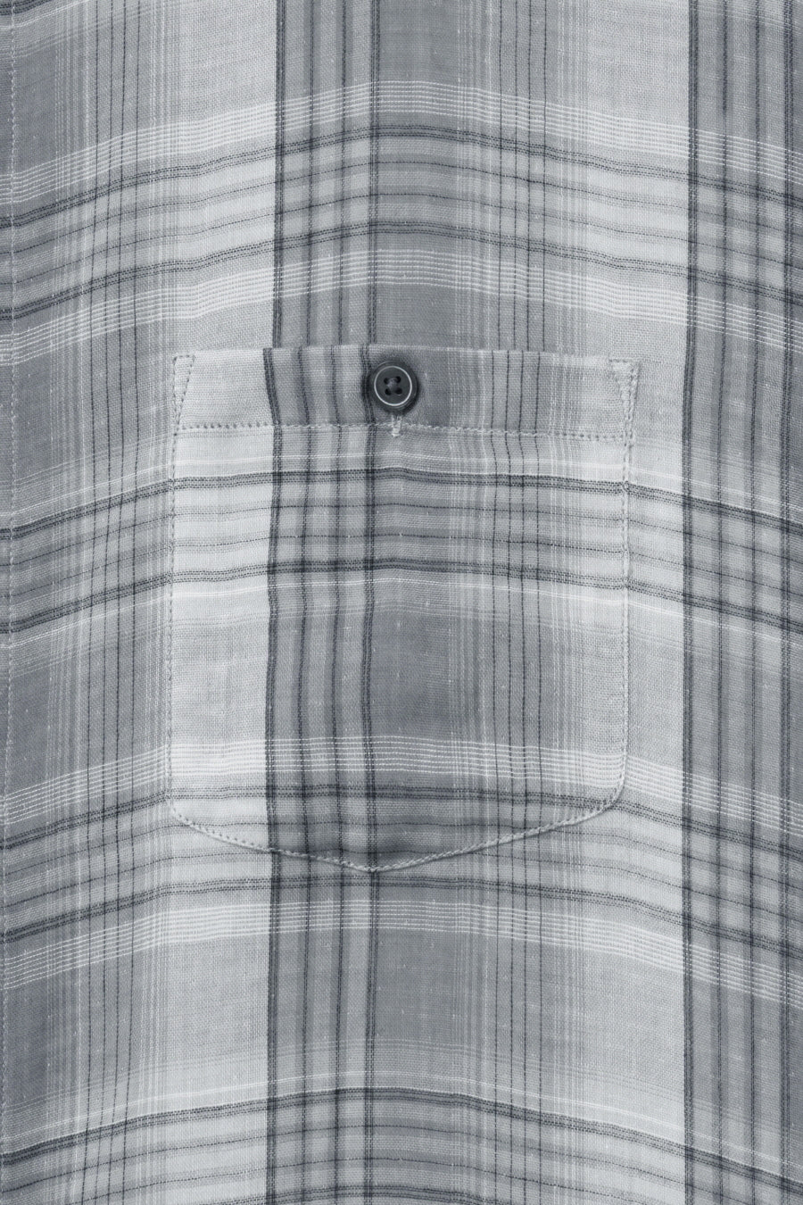 Insilence - Double Cloth Check Shirt (Grey) product image 10 | TRAB K-Fashion Australia