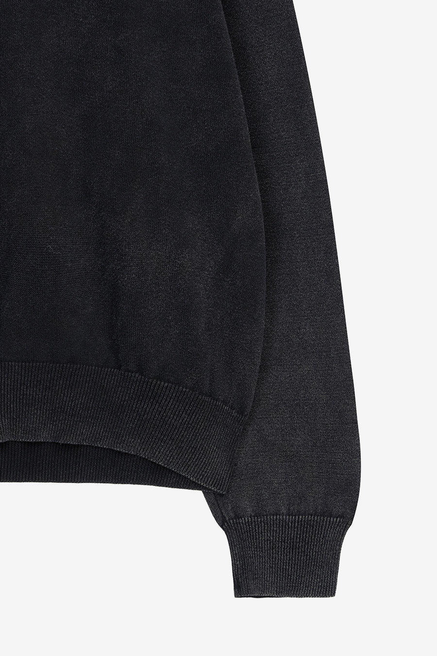 Insilence - Stone Washed Knit Zip-Up (Washed Black) product image 10 | TRAB K-Fashion Australia