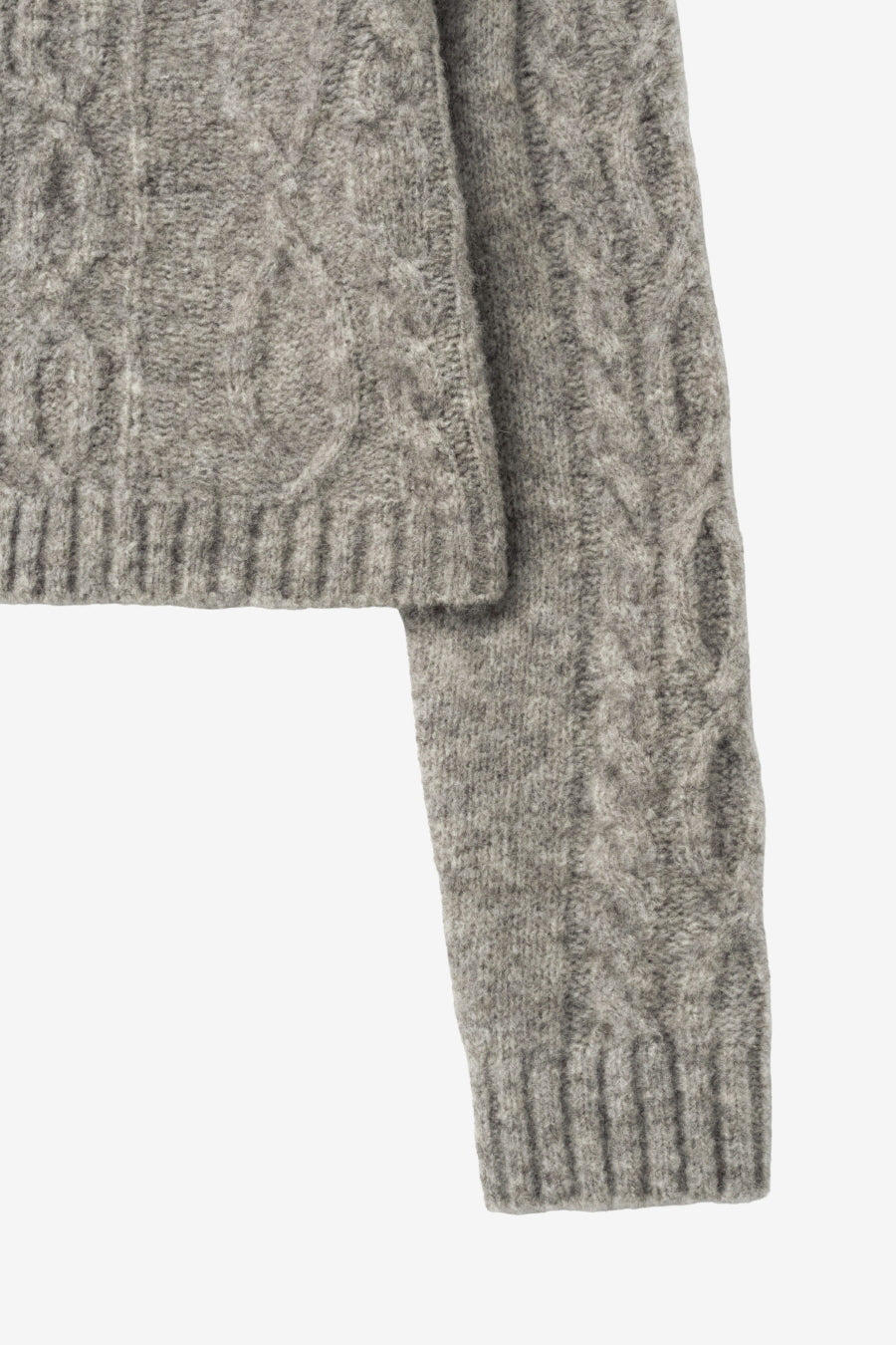Insilence - Twist Half Zip-up Knit (Melange Brown) product image 10 | TRAB K-Fashion Australia
