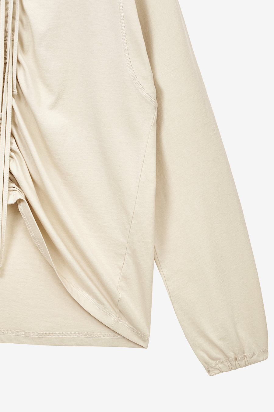 Insilence - String Hoodie Long Sleeve (Beige) product image 10 | TRAB K-Fashion Australia