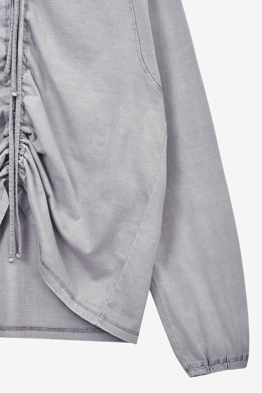 Insilence - String Hoodie Long Sleeve (Grey) product image 10 | TRAB K-Fashion Australia