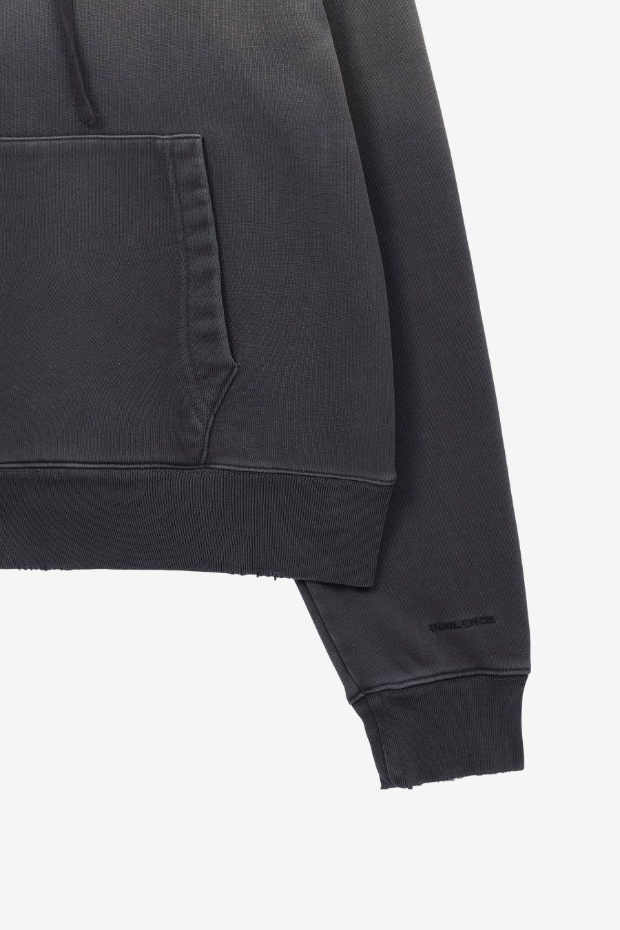 Insilence - Washed Color Soft Hoodie (Charcoal) product image 10 | TRAB K-Fashion Australia