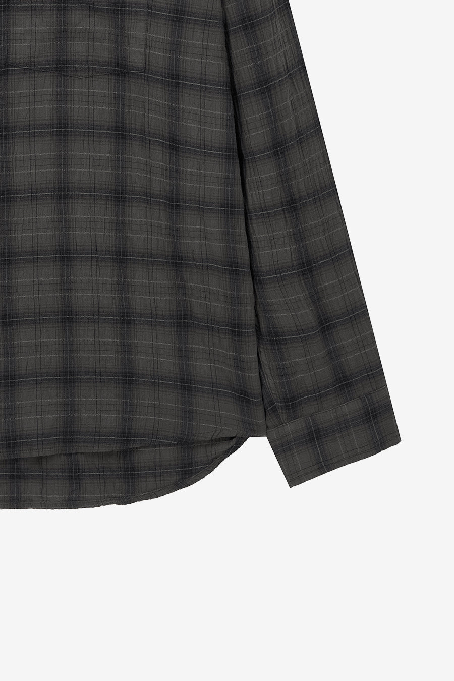 Insilence - Garment Dyed Check Shirt (Brown) product image 10 | TRAB K-Fashion Australia