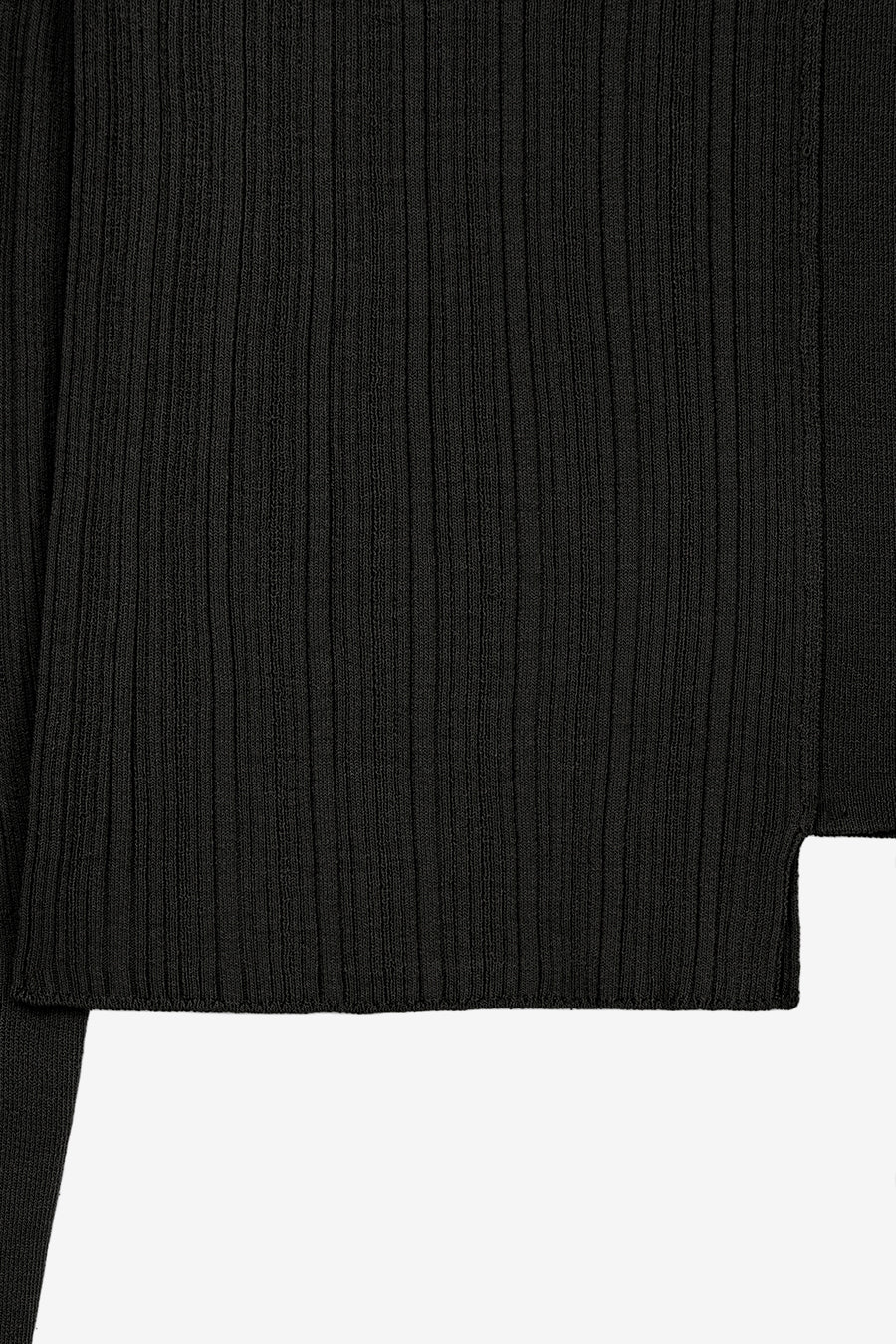 Insilence - Unbalance Mixed Knit (Black) product image 10 | TRAB K-Fashion Australia
