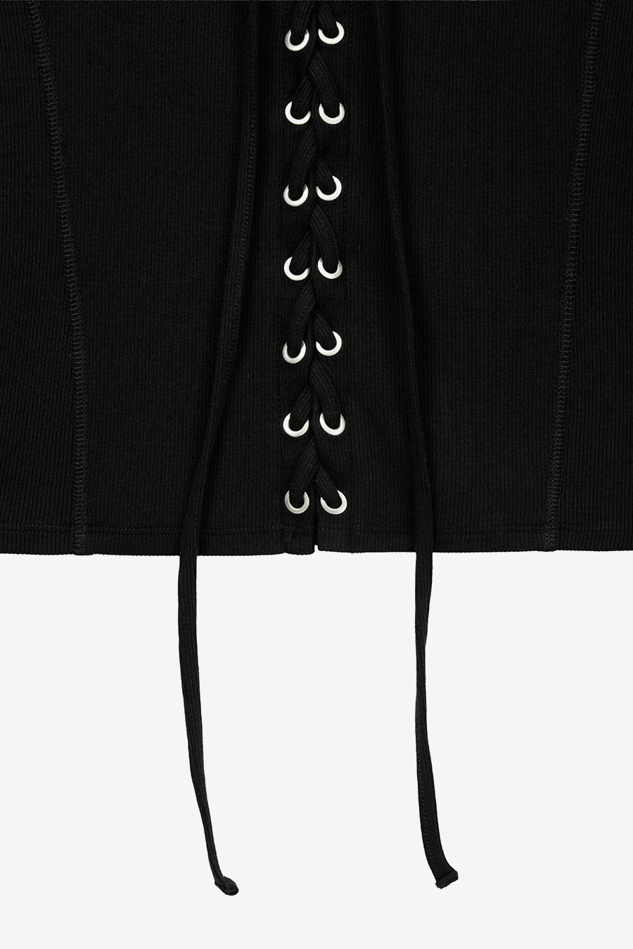 Insilence - Lace-up long sleeve (Black) product image 10 | TRAB K-Fashion Australia