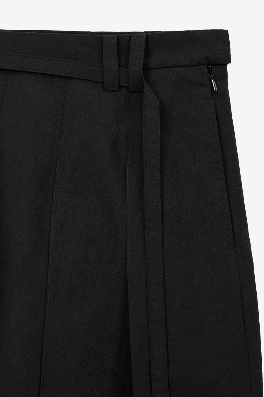 Insilence - Low Cotton Pleated Skirt (Black) product image 10 | TRAB K-Fashion Australia