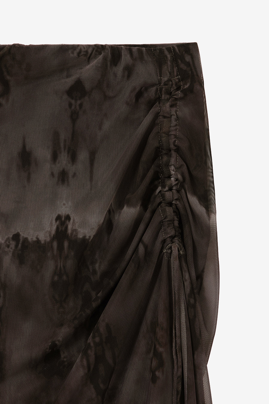 Insilence - Two-way Mesh Graphic Skirt (Brown) product image 10 | TRAB K-Fashion Australia
