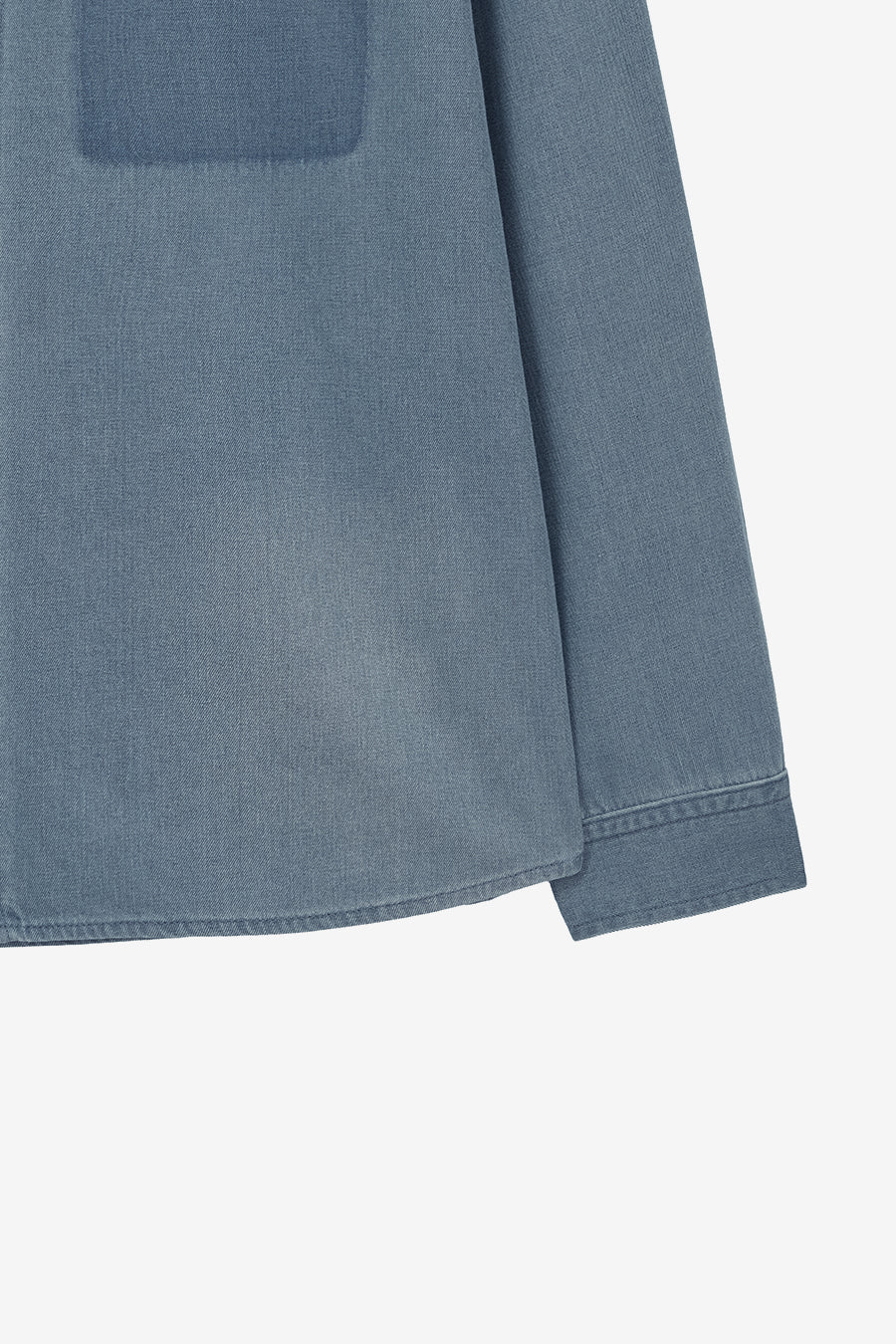 Insilence - Ghost Pocket Denim Shirt (Washed Blue) product image 10 | TRAB K-Fashion Australia