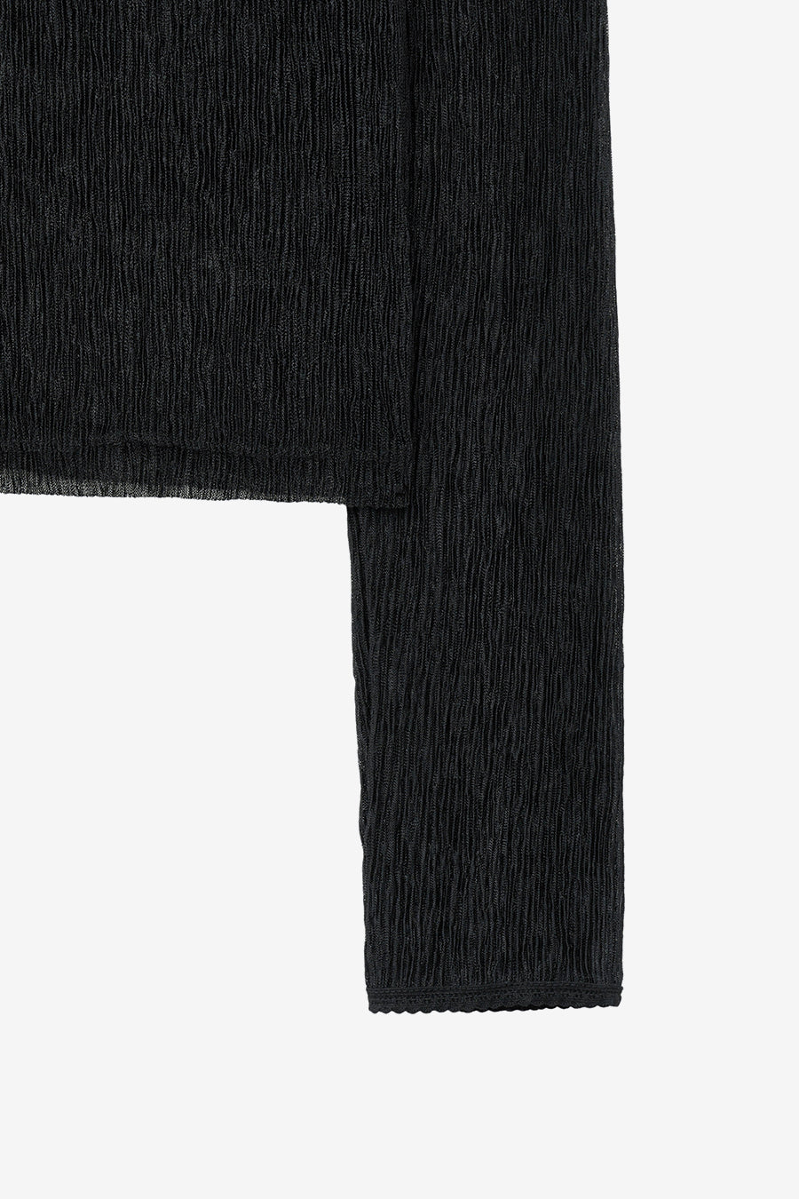 Insilence - Sheer Pleats Top (Black) product image 10 | TRAB K-Fashion Australia
