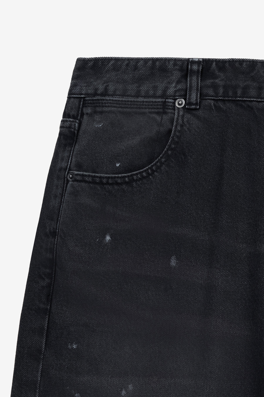 Insilence - Dirty Paint Denim Pants (Washed Black) product image 10 | TRAB K-Fashion Australia