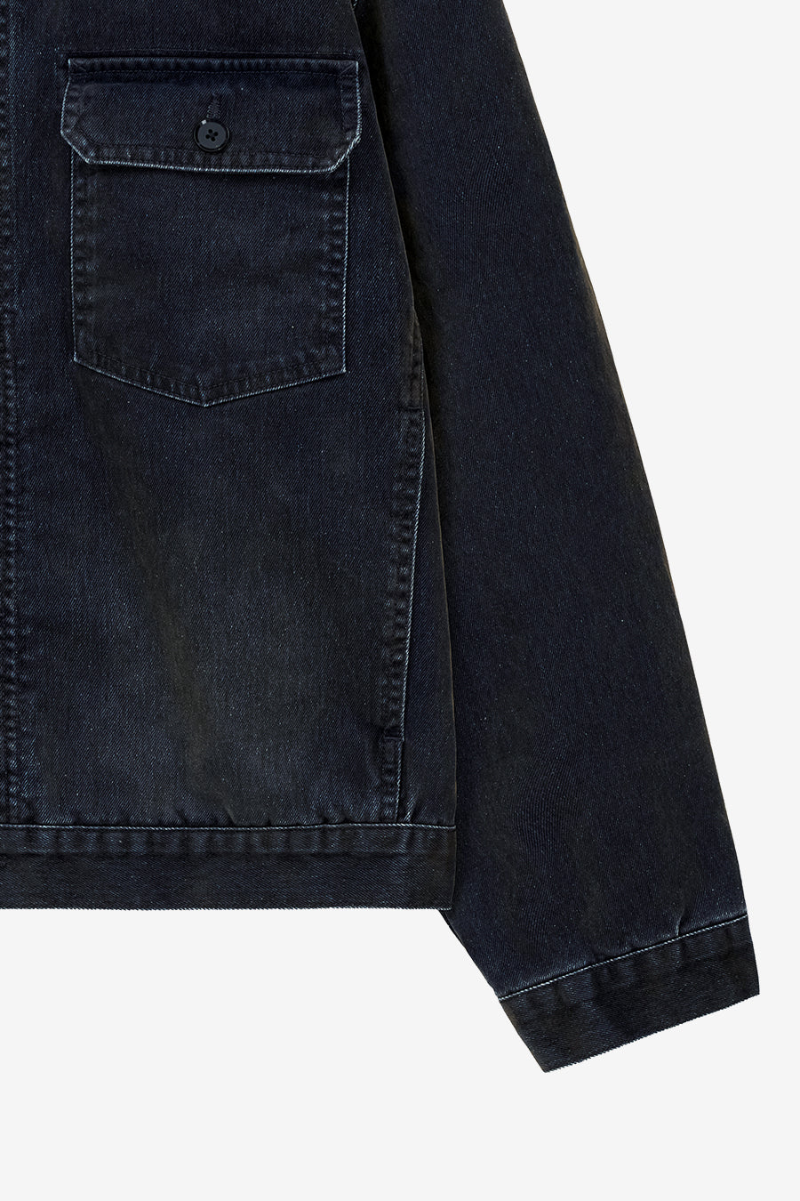 Insilence - Velvet Denim Engineer Jacket (Black) product image 10 | TRAB K-Fashion Australia
