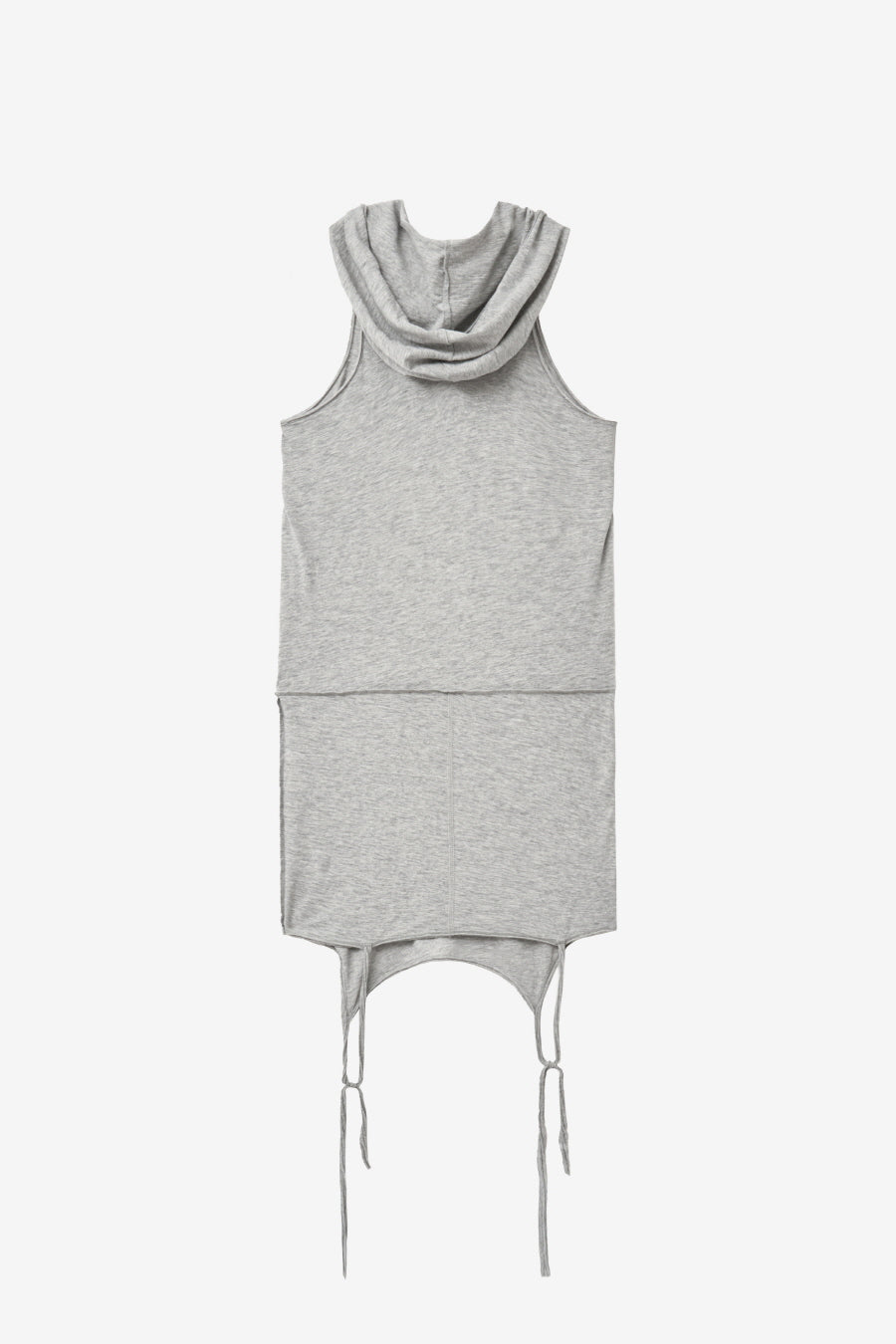 Insilence - Layered Hoodie Sleeveless (Melange Grey) product image 11 | TRAB K-Fashion Australia