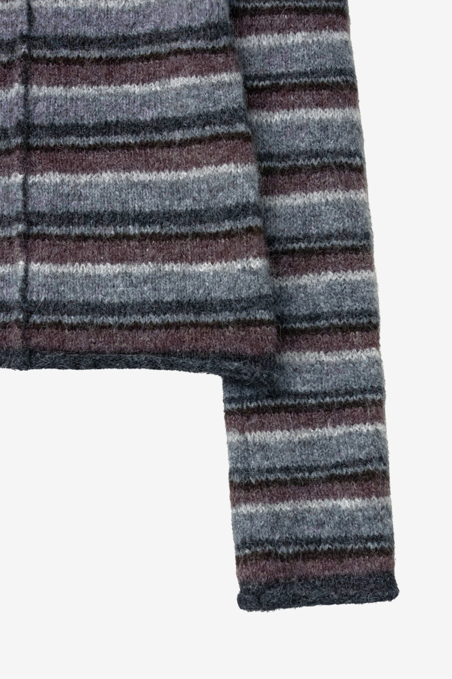 Insilence - Hairy Stripe Pullover (Grey Multi) product image 10 | TRAB K-Fashion Australia