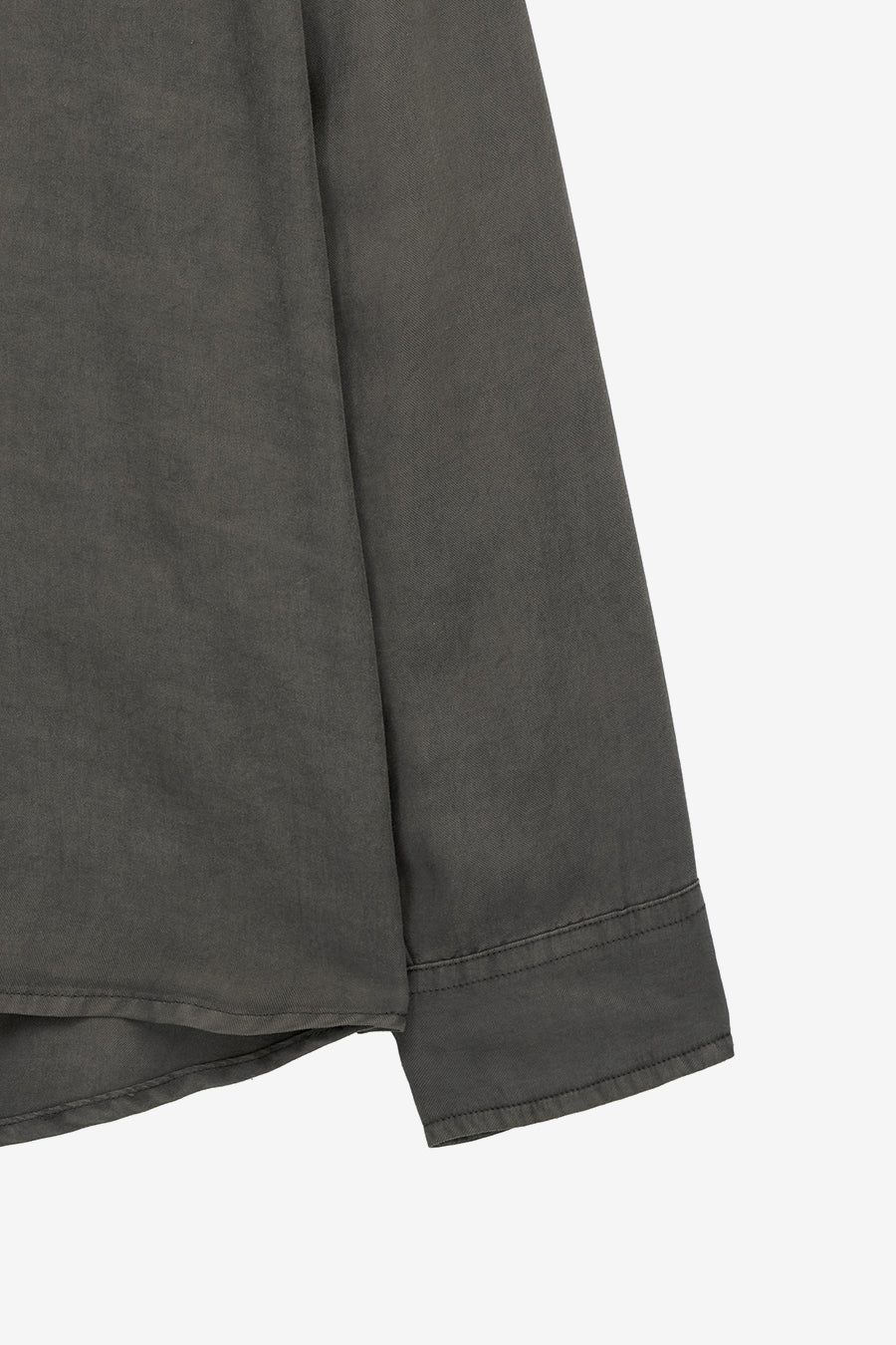 Insilence - Tencel Gabardine Open Collar Shirts (Olive Grey) product image 10 | TRAB K-Fashion Australia