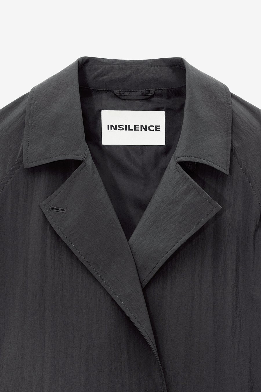 Insilence - Sheer Nylon Trench (Dark Grey) product image 10 | TRAB K-Fashion Australia
