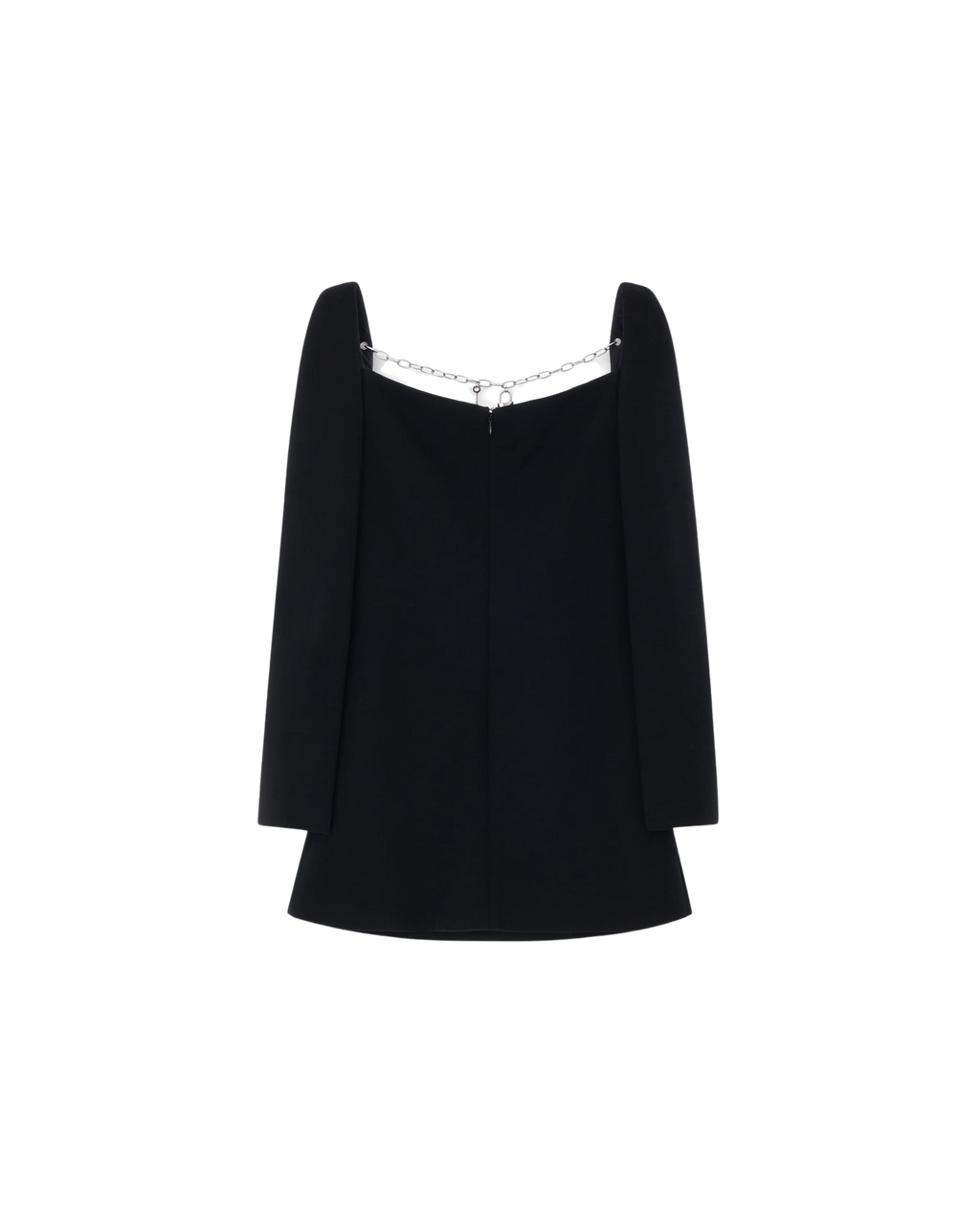 Kimhe Kim - Chain Detailed Sqaure Neck Mini Dress (Black) product image 6 | TRAB K-Fashion Australia