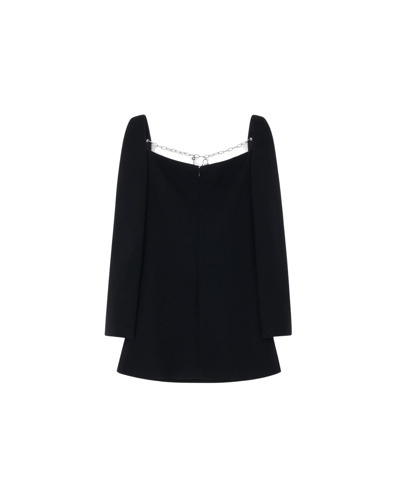 Kimhe Kim - Chain Detailed Sqaure Neck Mini Dress (Black) product image 6 | TRAB K-Fashion Australia