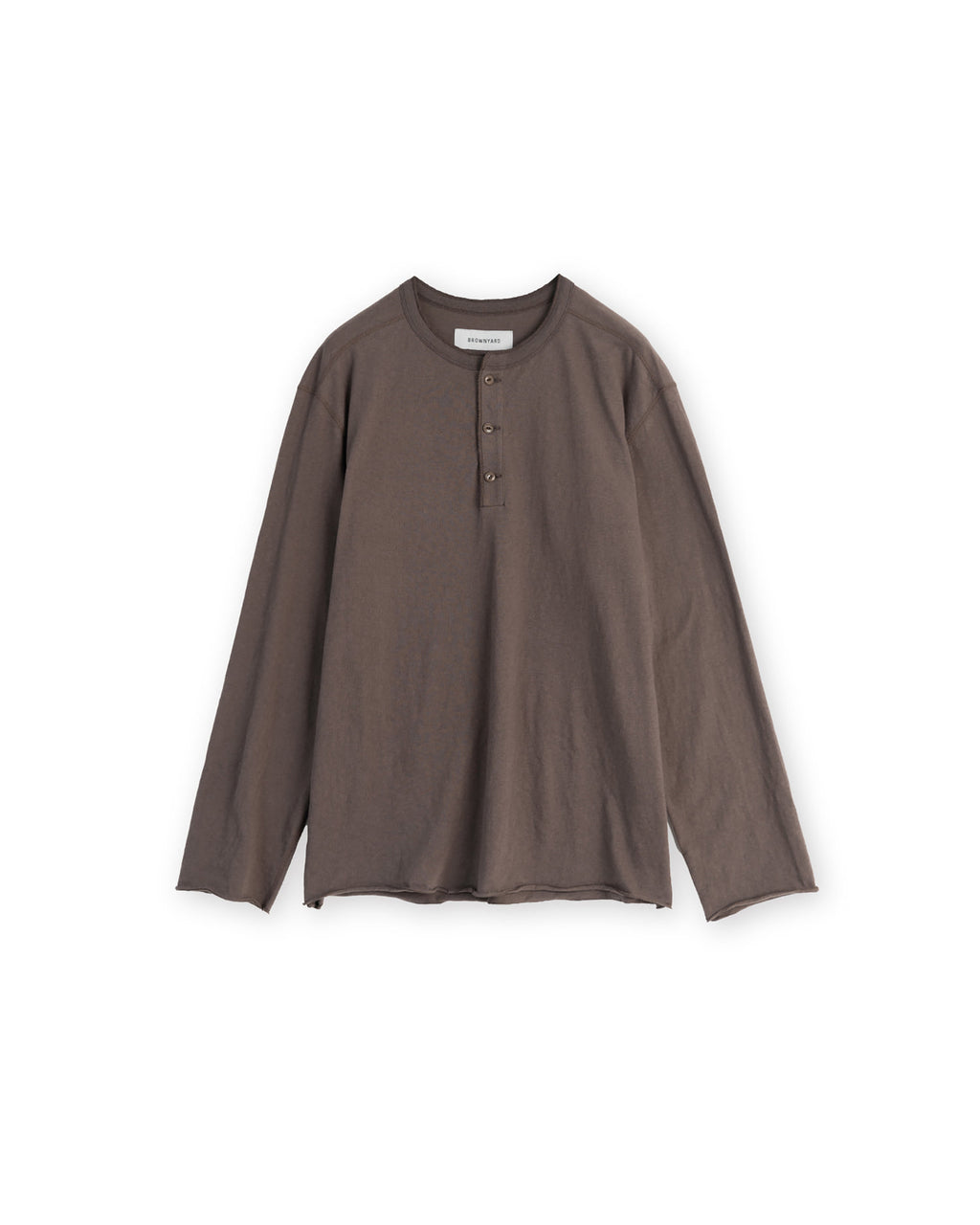 Brownyard - Henley Neck Long Sleeve (Brown) product image 5 | TRAB K-Fashion Australia