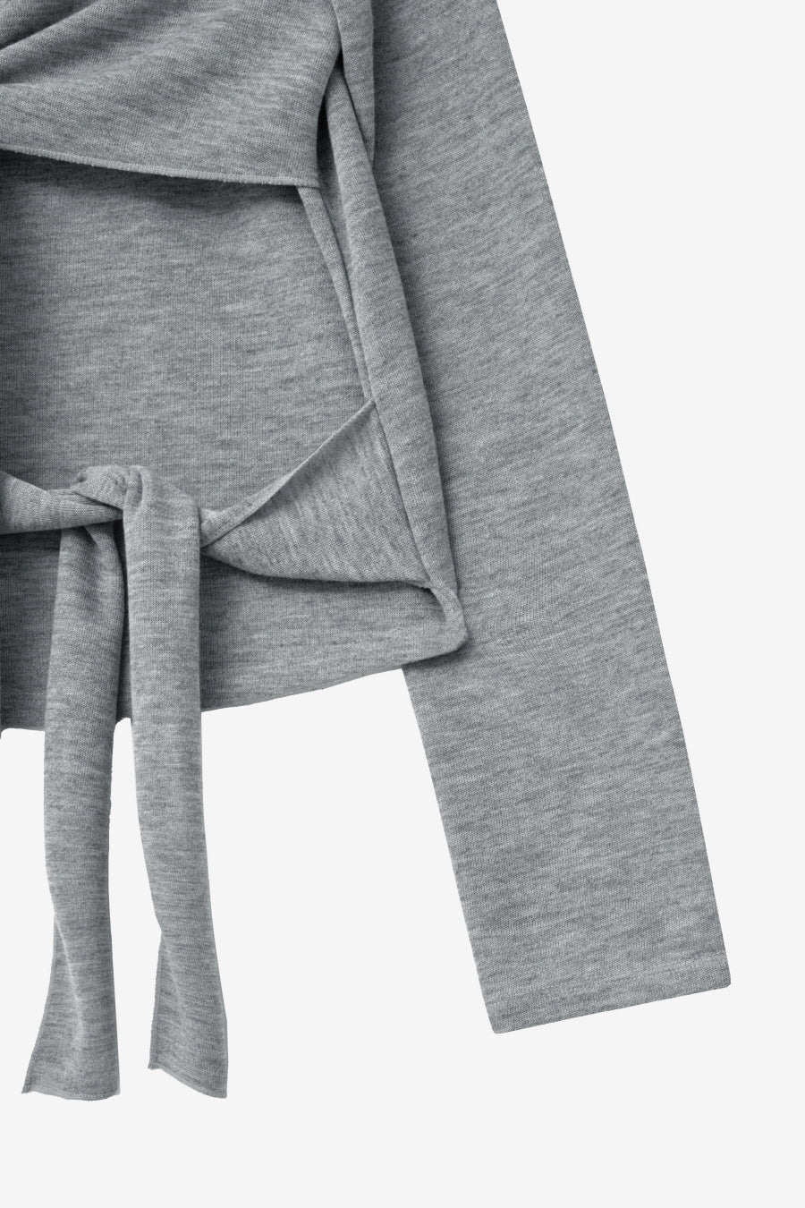 Insilence - Double-Strap Hairy T-Shirt (Grey) product image 11 | TRAB K-Fashion Australia