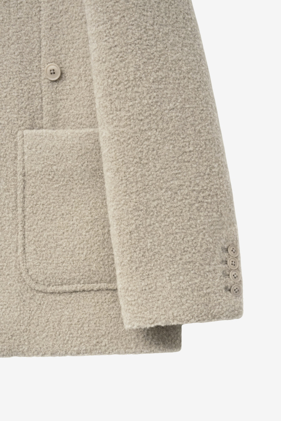 Insilence - Boucle Two-Way Jacket (Beige) product image 11 | TRAB K-Fashion Australia