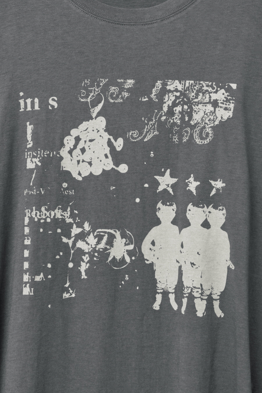 Insilence - Knotted Graphic T-shirt (Charcoal) product image 11 | TRAB K-Fashion Australia
