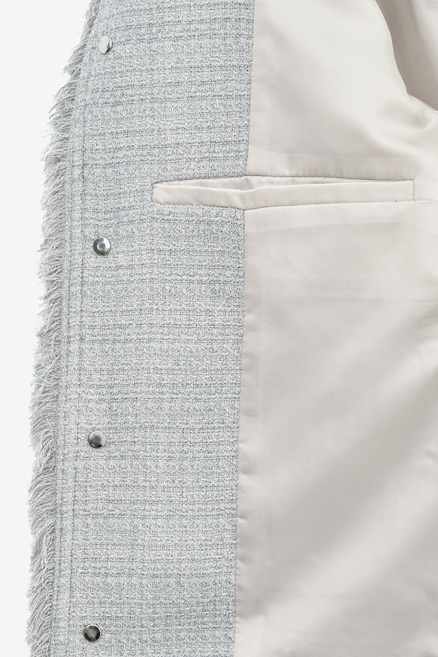 Insilence - Stud Tweed Jacket (Pale Blue) product image 11 | TRAB K-Fashion Australia