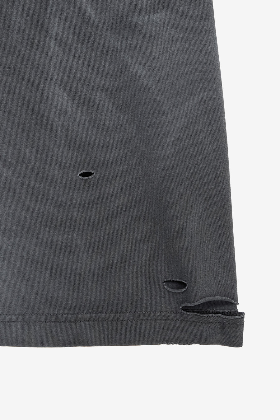 Insilence - Distressed Crop Box Fit T-Shirt (Charcoal) product image 11 | TRAB K-Fashion Australia