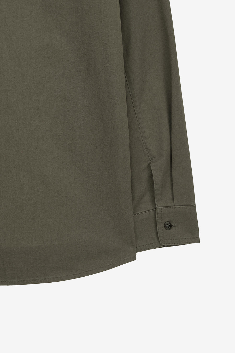 Insilence - Washed Cotton CPO Shirt (Washed Olive) product image 11 | TRAB K-Fashion Australia