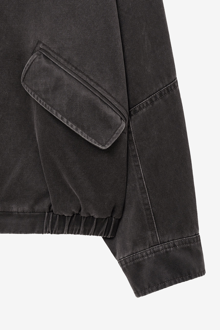 Insilence - Washed Faux Leather Jumper (Charcoal) product image 11 | TRAB K-Fashion Australia