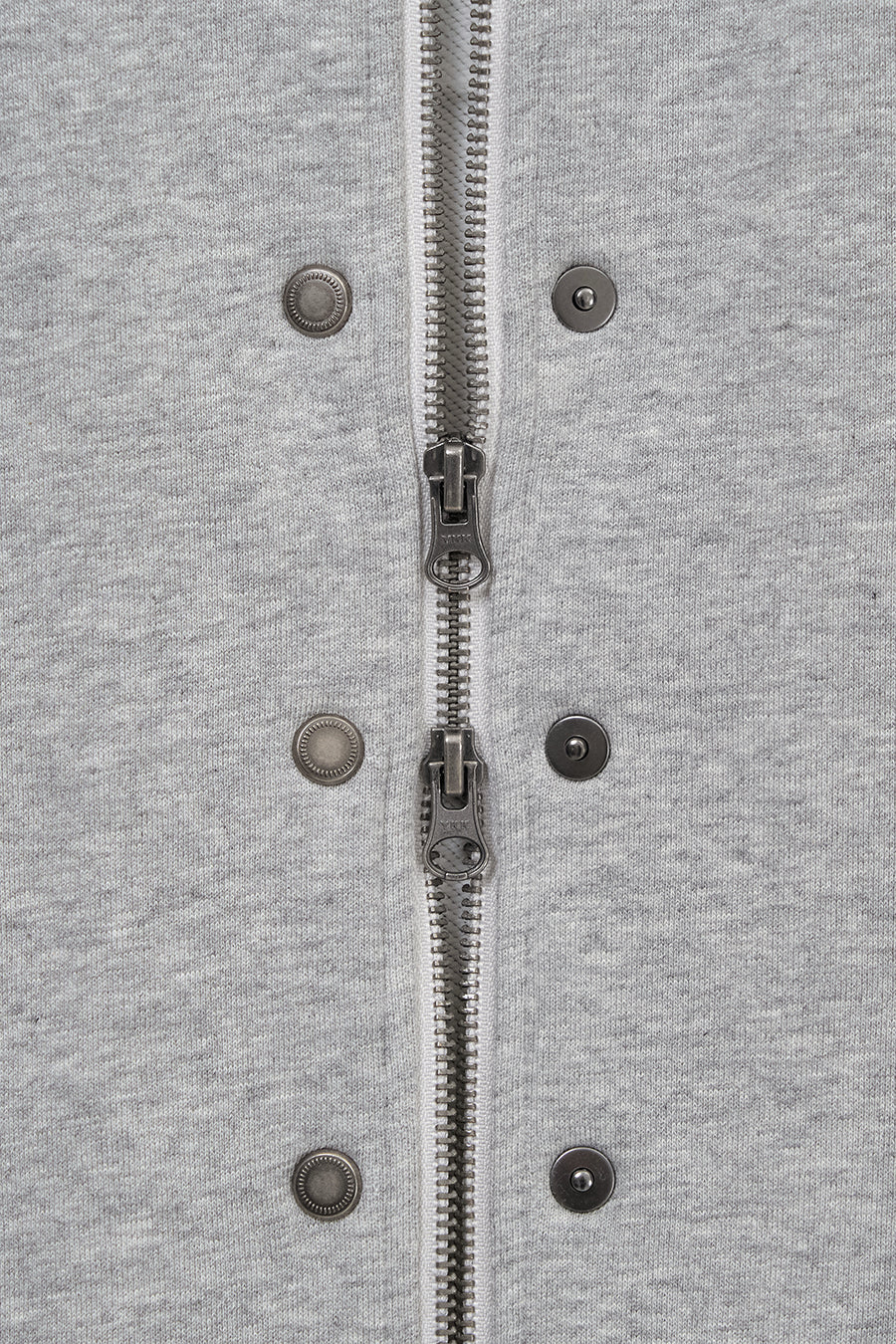 Insilence - Seam Hood Zip-Up (Melange Grey) product image 11 | TRAB K-Fashion Australia