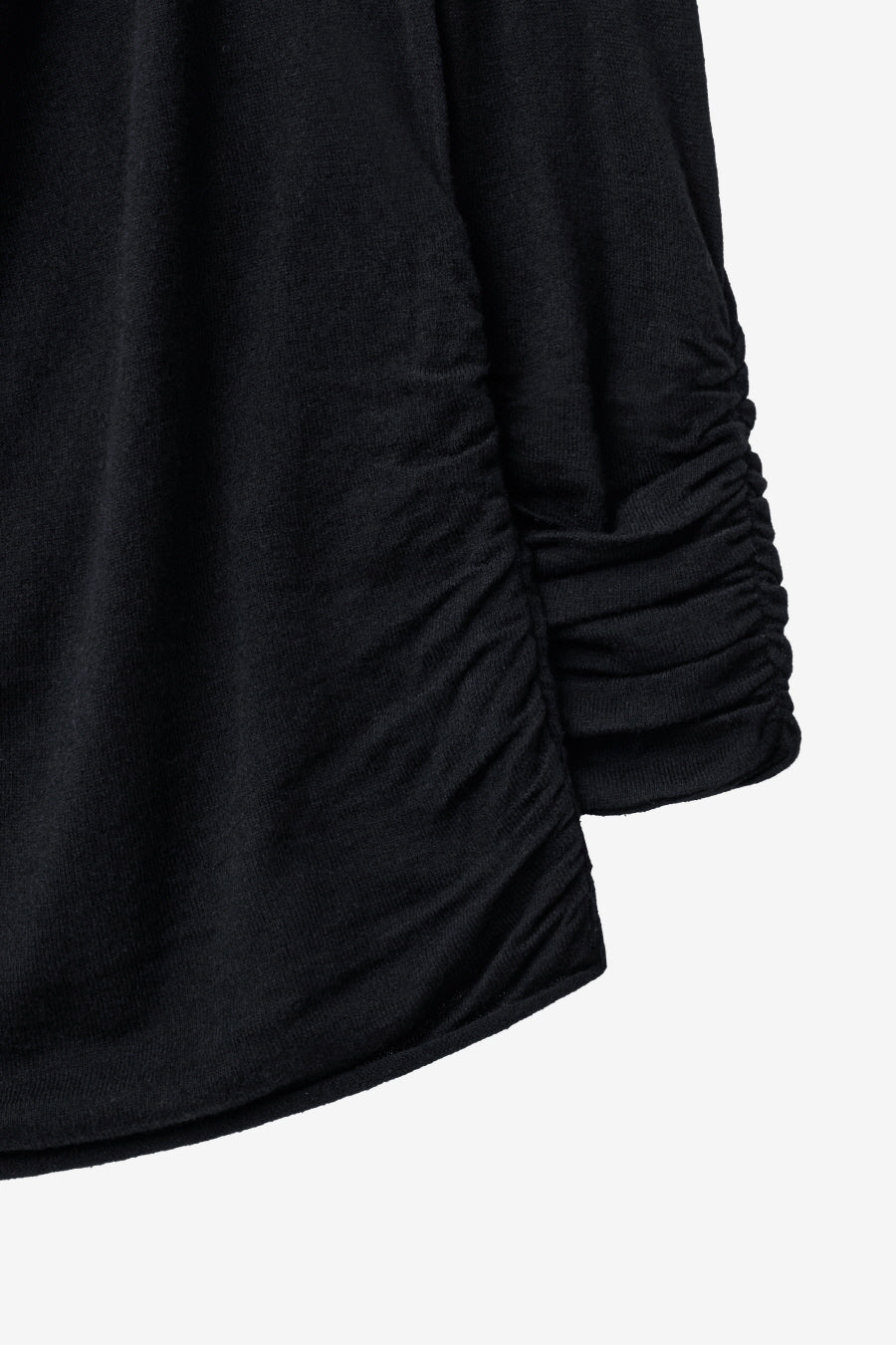 Insilence - Cowl Neck Shirring Pullover (Black) product image 11 | TRAB K-Fashion Australia