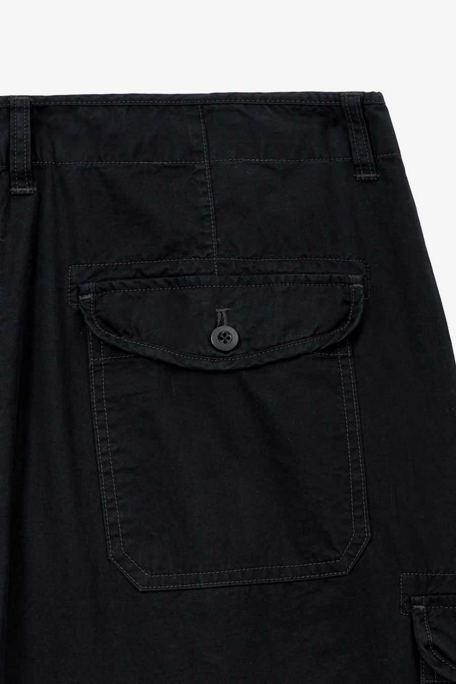 Insilence - Brushed Cotton Cargo Pants (Washed Black) product image 9 | TRAB K-Fashion Australia