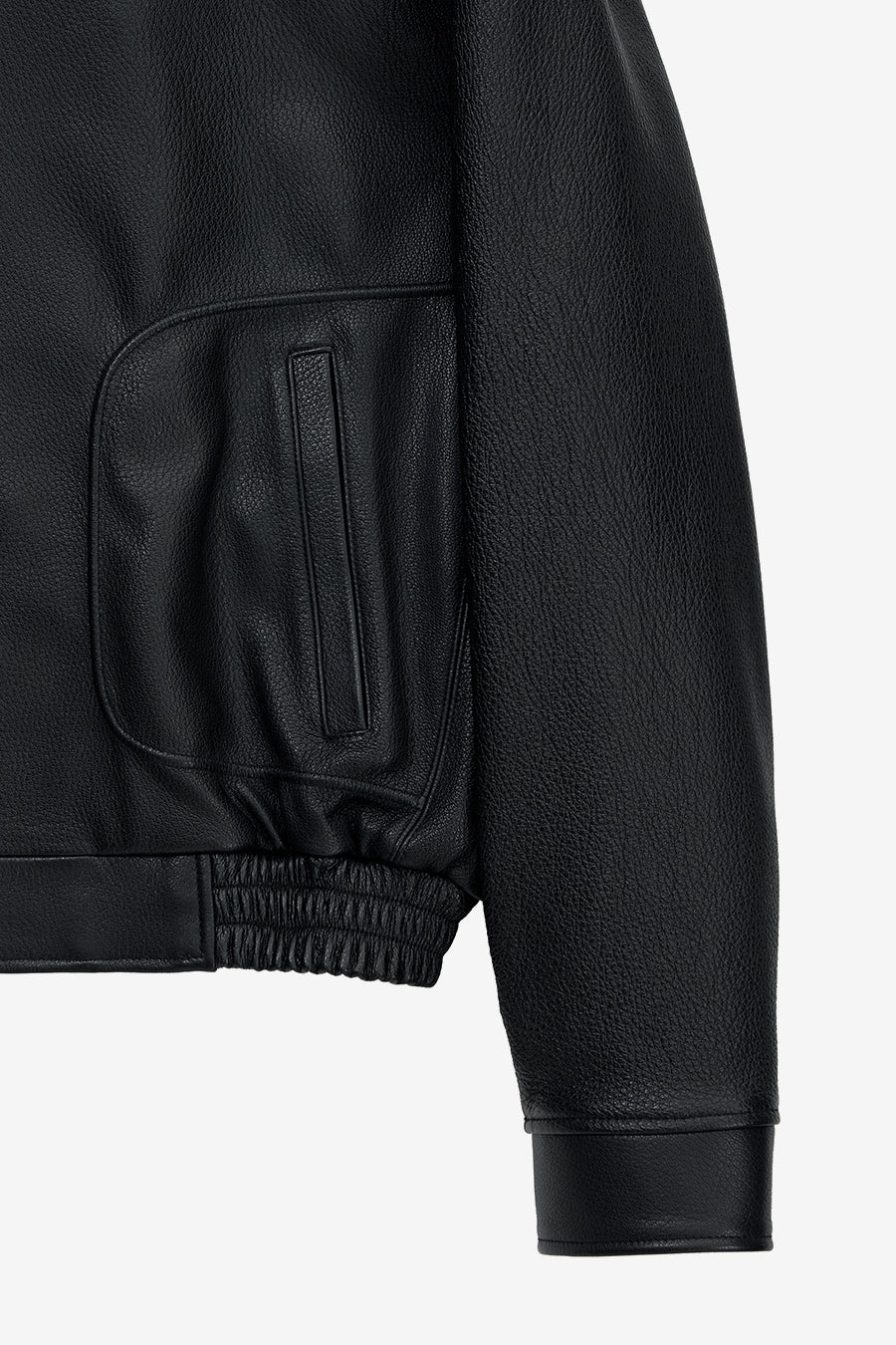Insilence - Goat Skin Piping Leather Jacket (Black) product image 11 | TRAB K-Fashion Australia