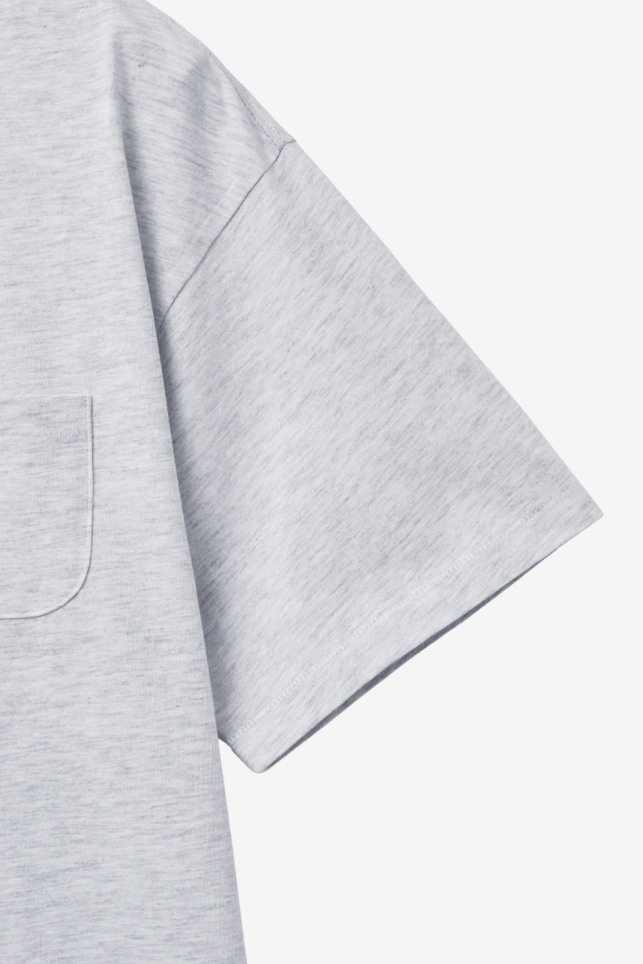 Insilence - Scoop Neck Pocket Short Sleeve (Melange Grey) product image 11 | TRAB K-Fashion Australia