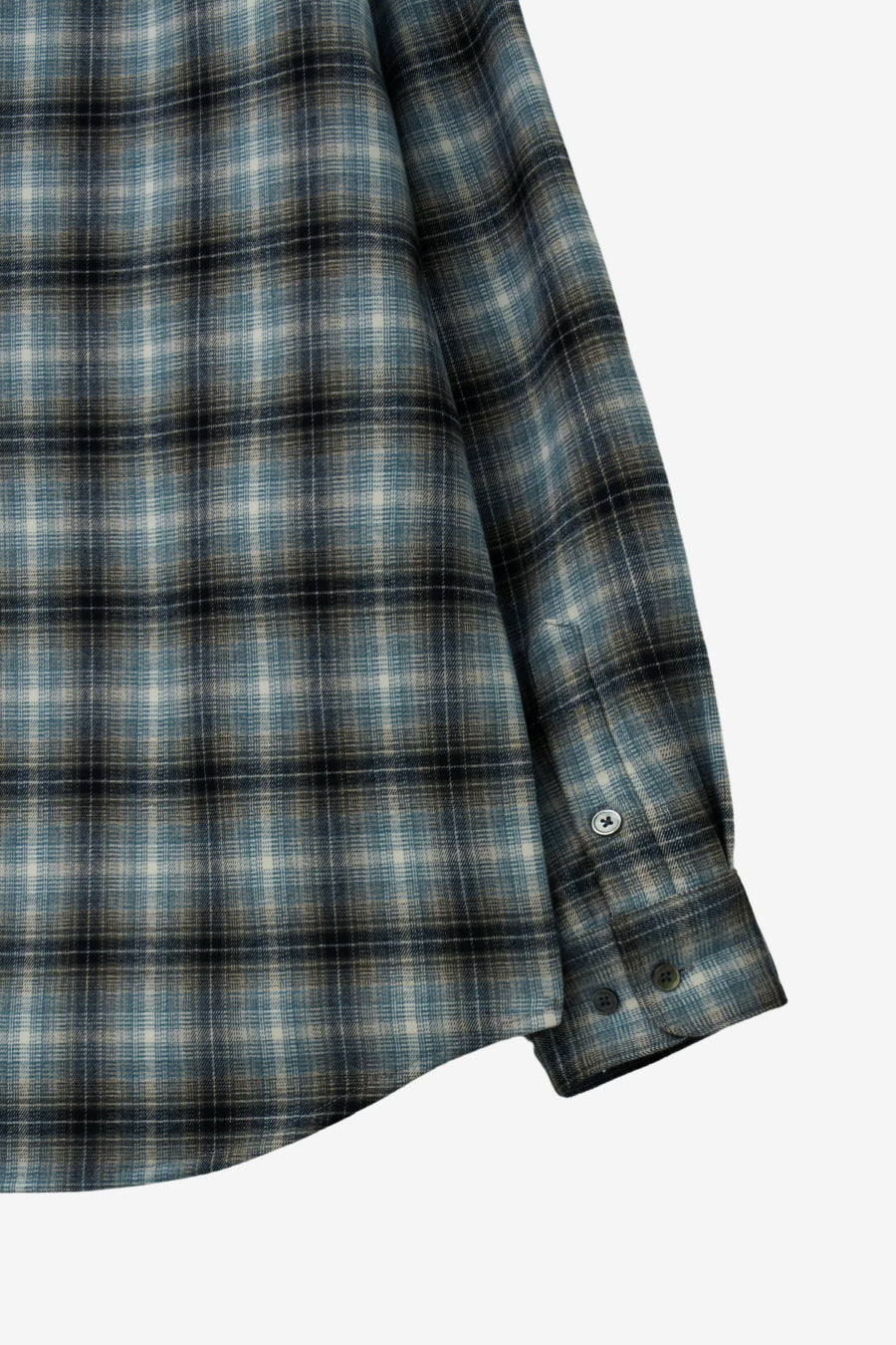 Insilence - Peach Check Shirt (Ash Blue) product image 11 | TRAB K-Fashion Australia