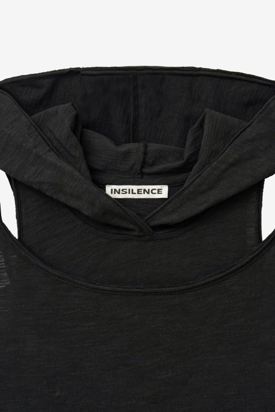 Insilence - Layered Hoodie Sleeveless (Black) product image 11 | TRAB K-Fashion Australia
