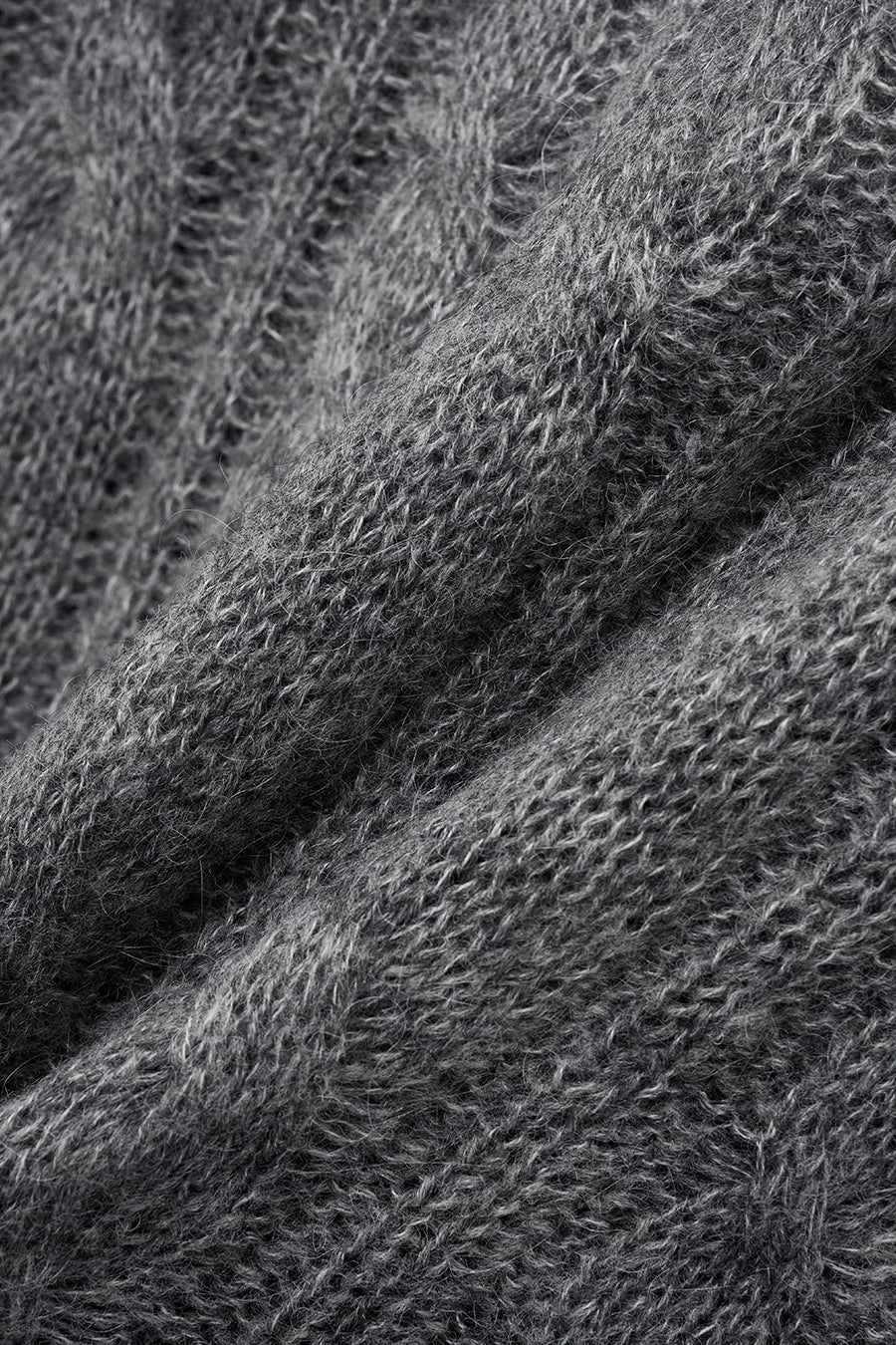 Insilence - Seared Cable Cardigan (Melange Grey) product image 11 | TRAB K-Fashion Australia
