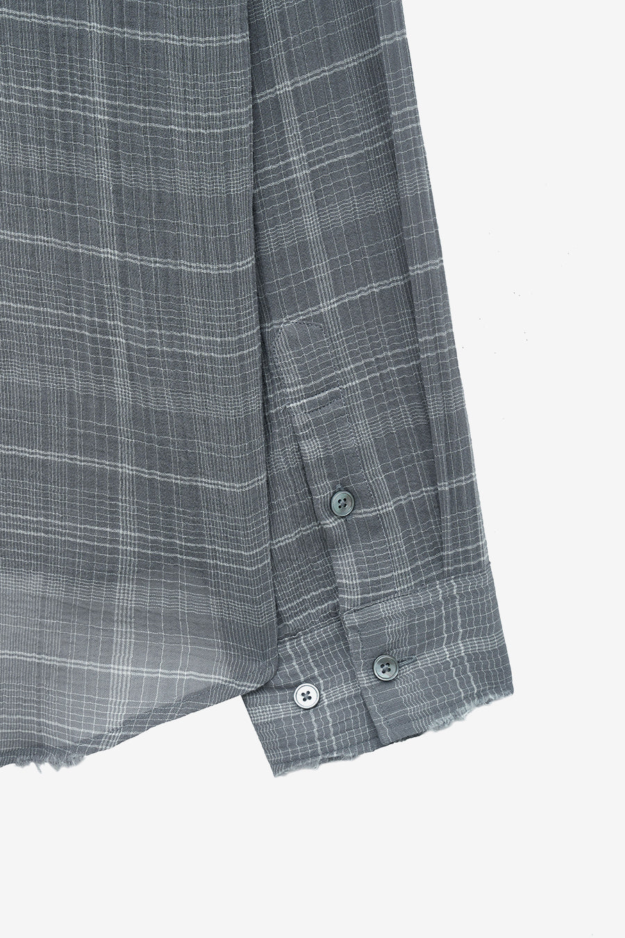 Insilence - Damaged Seer Check Shirts (Grey) product image 11 | TRAB K-Fashion Australia
