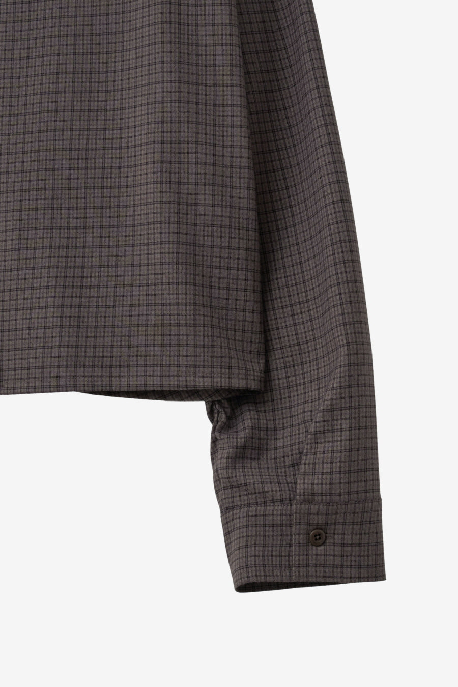 Insilence - Check Shirring Shirt (Brown Check) product image 11 | TRAB K-Fashion Australia