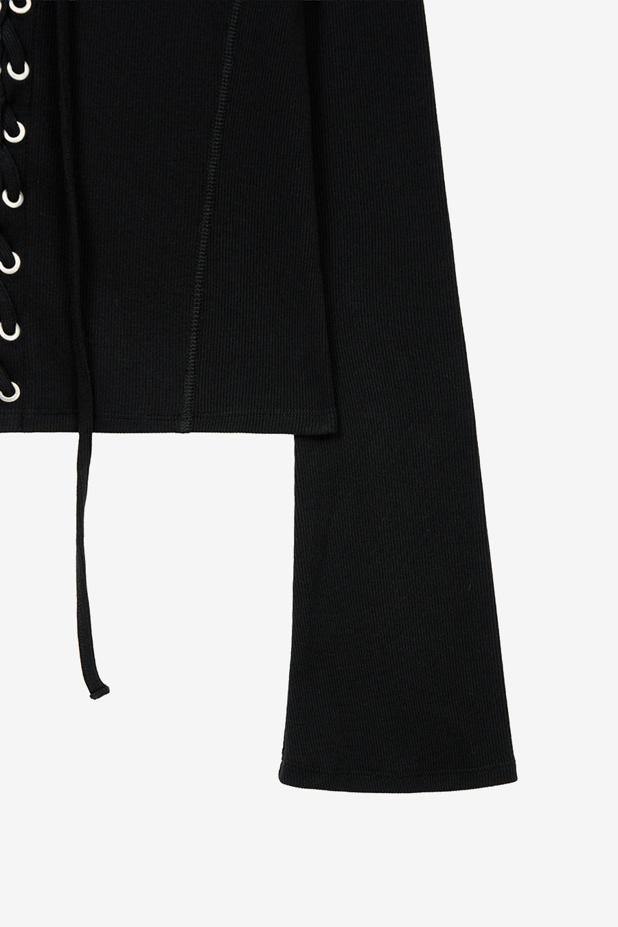 Insilence - Lace-up long sleeve (Black) product image 11 | TRAB K-Fashion Australia