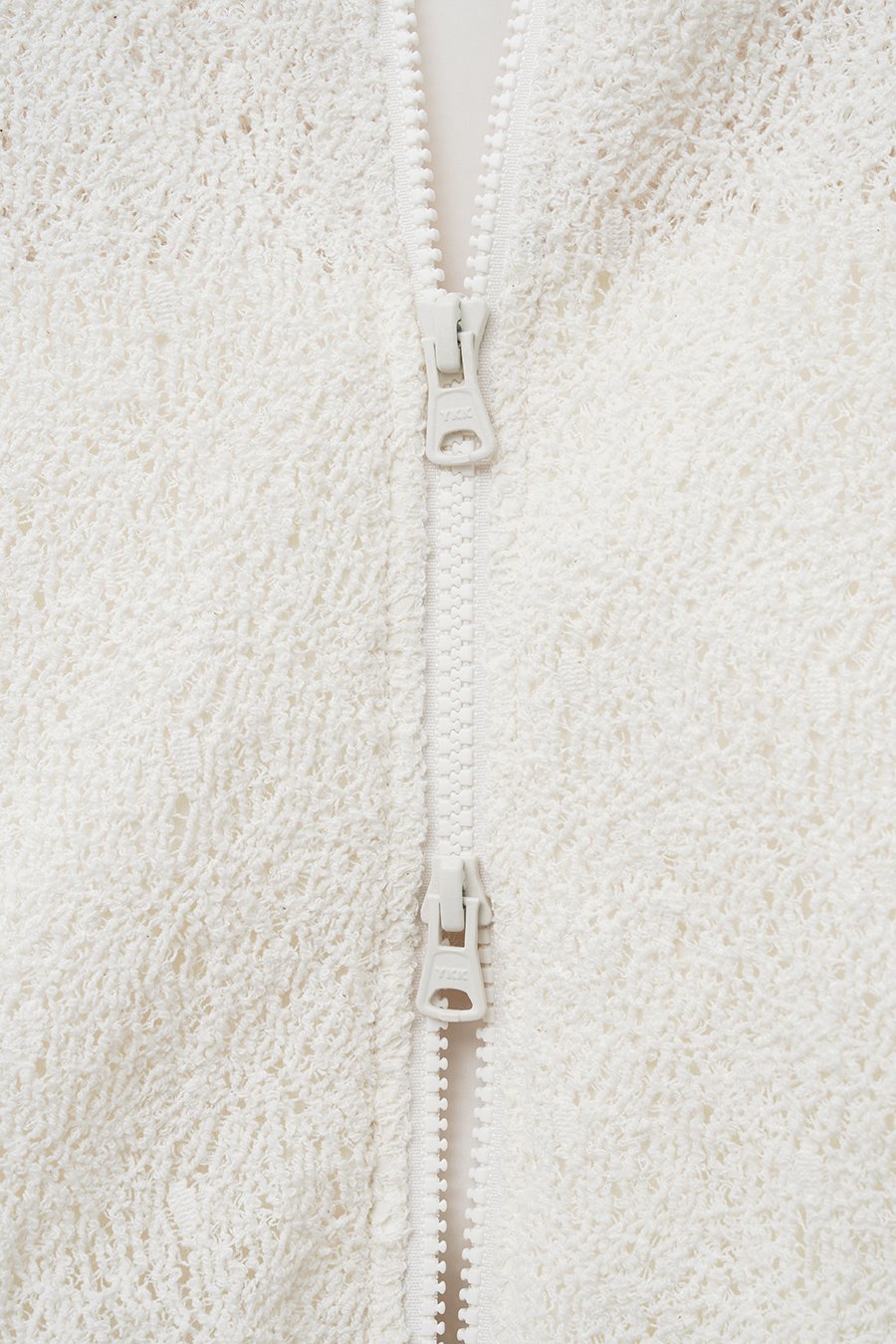 Insilence - Lace Zip-Up Jumper (Ivory) product image 11 | TRAB K-Fashion Australia