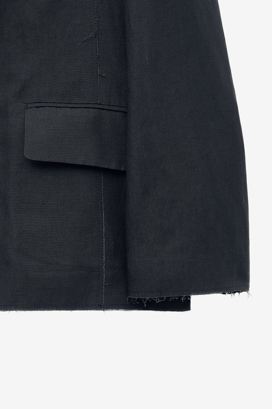 Insilence - Linen Cut off Jacket (Washed Black) product image 11 | TRAB K-Fashion Australia